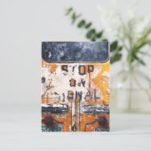 Vintager Schulbus Postkarte (Stehend Vorderseite)