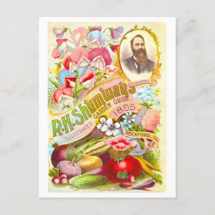 Vintager Schuppen-Garten-Guide Cover 1895 Postkarte
