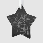 Vintager Schütze Konstellation Black Hevelius Ornament (Vorderseite)