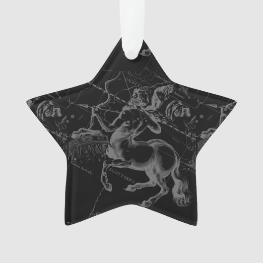 Vintager Schütze Konstellation Black Hevelius Ornament (Vorderseite)