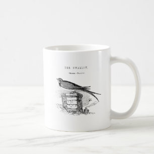 Vintager Schwalbenvogel Kaffeetasse