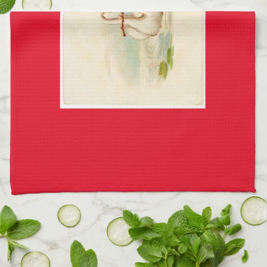 Vintager Schwan Geschirrtuch (Gefaltet)