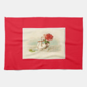 Vintager Schwan Geschirrtuch (Horizontal)