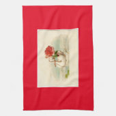 Vintager Schwan Geschirrtuch (Vertikal)