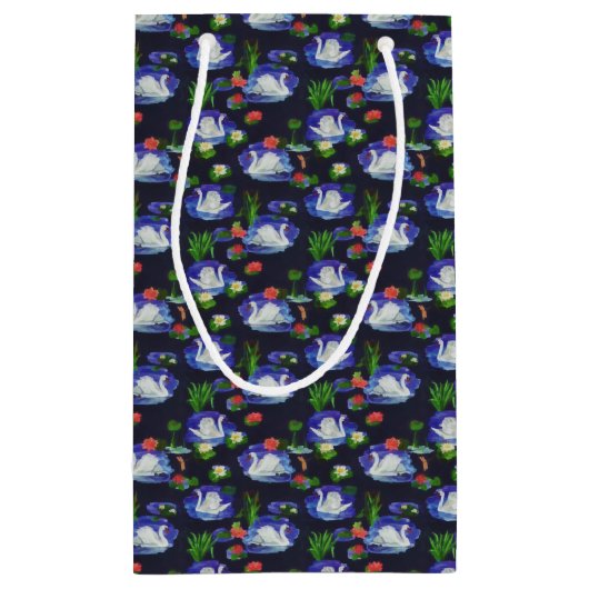 Vintager Schwanensee Livio Vincenzo Kleine Geschenktüte (Rückseite)