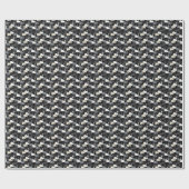 Vintager Schwanensee: Monotone-Muster. Geschenkpapier (Flach)