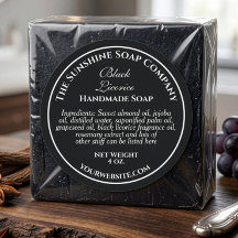 Vintager Schwarz mit weißer Seife Kosmetik