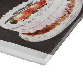 Vintager, schwarz verzierter Zuckerguss zum Nachti Schneidebrett (Ecke)