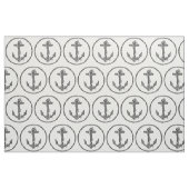 Vintager Schwarz-Weiß-Anker und Seil Stoff (Fat Quarter (45,7 x 55,9 cm))