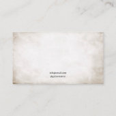 Vintager Schwarz/Weiß Crow Tattoo Artist Visitenkarte (Rückseite)