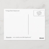 Vintager schwarzer Baphomet Postkarte (Rückseite)