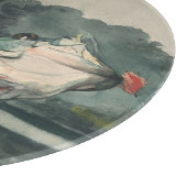 Vintager schwarzer Bass aus Winslow Homer Schneidebrett (Ecke)