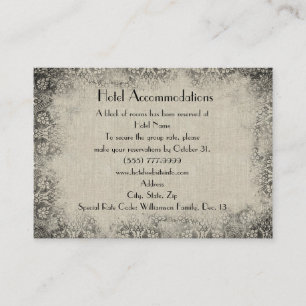 Vintager schwarzer begleitkarte