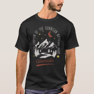 Vintager Schwarzer Canyon des Gunnison-Nationalpar T-Shirt