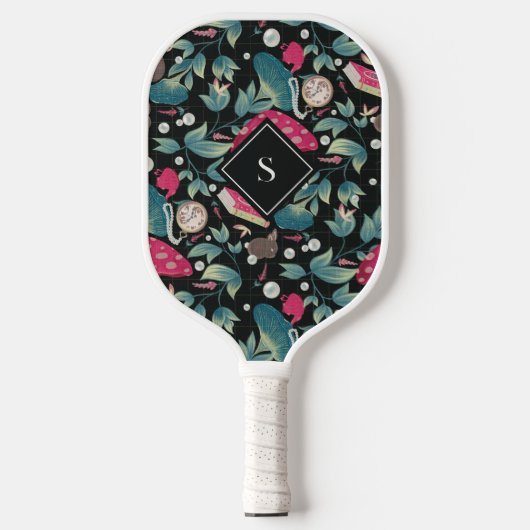 Vintager Schwarzer Cocktail Pickleball Schläger (Vorderseite)