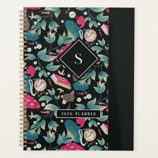 Vintager Schwarzer Cocktail Planer (Vorderseite)