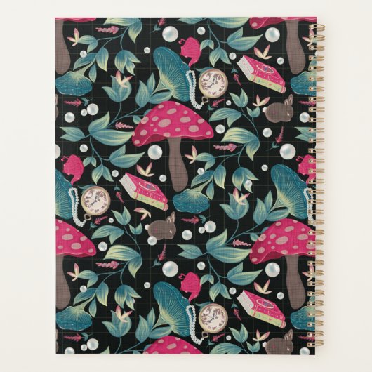 Vintager Schwarzer Cocktail Planer (Rückseite)