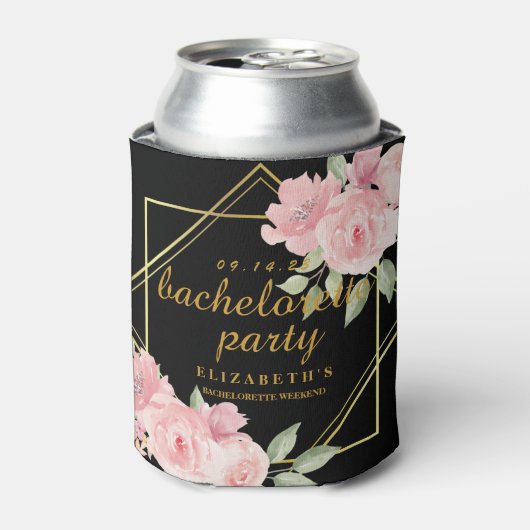 Vintager Schwarzer Junggeselinnen-Abschied mit Blu Dosenkühler (Kanne Vorderseite)