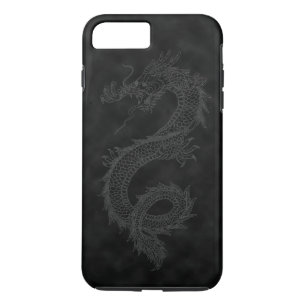 Vintager schwarzer Rauch-Drache Case-Mate iPhone Hülle