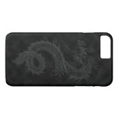 Vintager schwarzer Rauch-Drache Case-Mate iPhone Hülle (Rückseite (Horizontal))