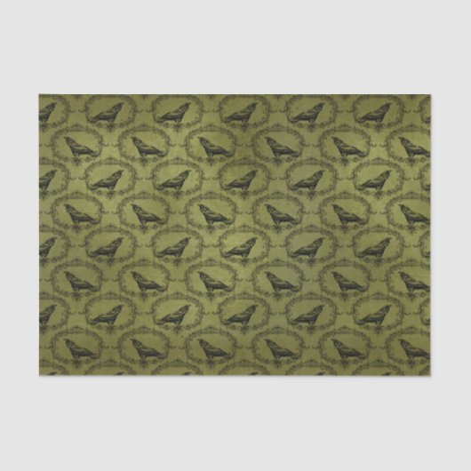 Vintager Schwarzer Schnitt Seidenpapier (Vorderseite)