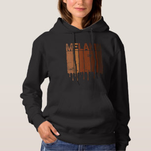 Vintager schwarzer Stolz Blm Melanin Women Men Afr Hoodie