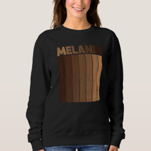 Vintager schwarzer Stolz Blm Melanin Women Men Afr Sweatshirt