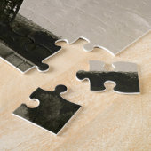 Vintager schwarzer u. weißer Eiffel-Turm Puzzle (Seite)