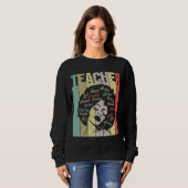 Vintager Schwarzgeschichte-Lehrer Sweatshirt (Vorne ganz)