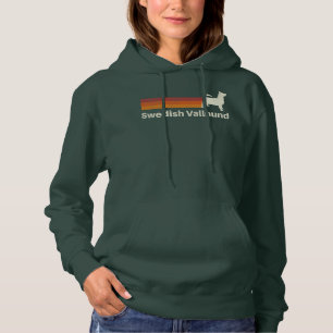 Vintager Schwedischer Vallhund Retro Mama Vater Hoodie