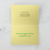 Vintager schwedischer Weihnachtsgott Jul Tomte Feiertagskarte (Innenseite)