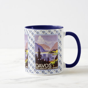 Vintager Schweizerentwurf, Davos Tasse