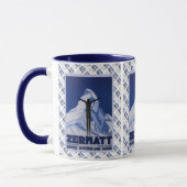 Vintager Schweizerentwurf, Zermatt Tasse (Links)