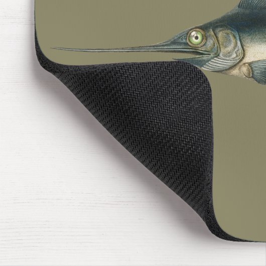 Vintager Schwertfisch Mousepad (Ecke)