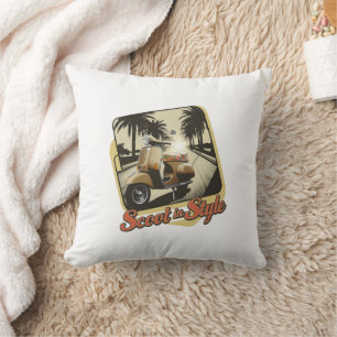 Vintager Scoot in Style Throw Kissen