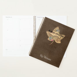 Vintager Scrapbook-Stil mit Aquarellfarbe Planer