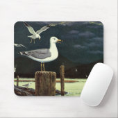 Vintager Seagull-Halssteg, Meervögel Mousepad (Mit Mouse)