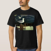 Vintager Seagull-Halssteg, Meervögel T-Shirt (Vorderseite)