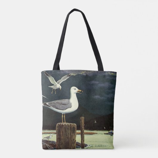 Vintager Seagull-Halssteg, Meervögel Tasche (Rückseite)