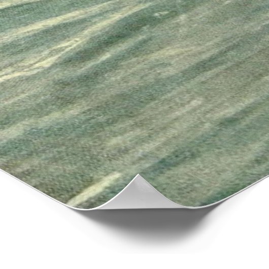 Vintager Seagull Ocean Bird Beach Poster (Ecke)