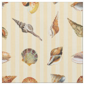 Vintager Seashell-Stoff Sand Stripe Stoff (Nahaufnahme)