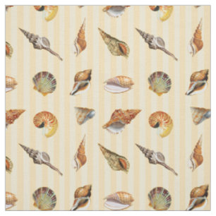 Vintager Seashell-Stoff Sand Stripe Stoff