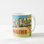 Vintager Sebago Lake Maine Kaffeetasse (VorderseiteRechts)