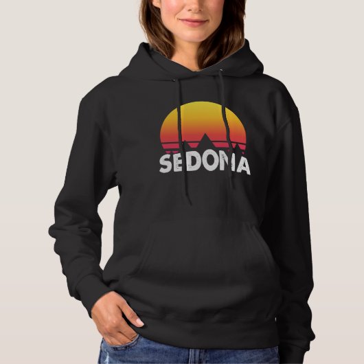 Vintager Sedona Arizona Retro Hoodie (Vorderseite)