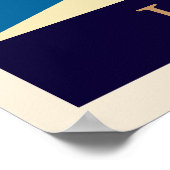 Vintager See oder Strandposter Poster (Ecke)