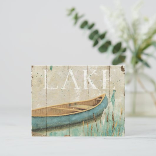Vintager See Postkarte (Stehend Vorderseite)