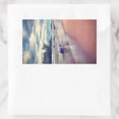 Vintager See Superior Rechteckiger Aufkleber (Tasche)