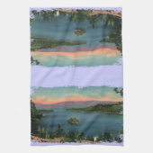 Vintager See Tahoe Emerald Bay Geschirrtuch (Vertikal)