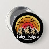 Vintager See Tahoe Kalifornien Button (Vorne & Hinten)