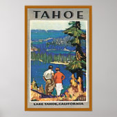 Vintager See Tahoe Reiseplakat Poster (Vorne)